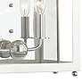 Mitzi Leigh 18 1/2"H Nickel and White 2-Light Wall Sconce