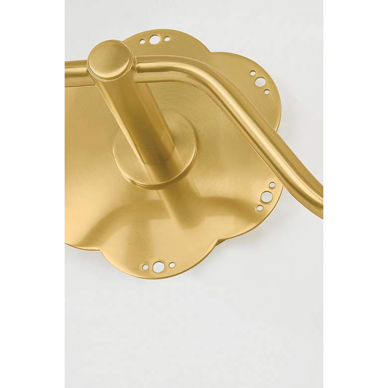Image 4 Mitzi Leonella 8 1/2" High Aged Brass 2-Light Wall Sconce more views