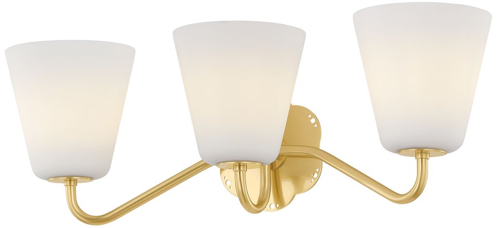 Image 2 Mitzi Leonella Bath and Vanity 24" in Aged Brass more views