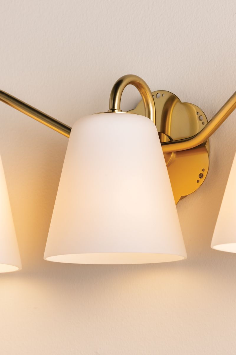 Mitzi Leonella Bath and Vanity 24" in Aged Brass