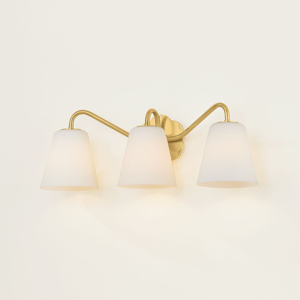 Image 4 Mitzi Leonella Bath and Vanity 24" in Aged Brass more views