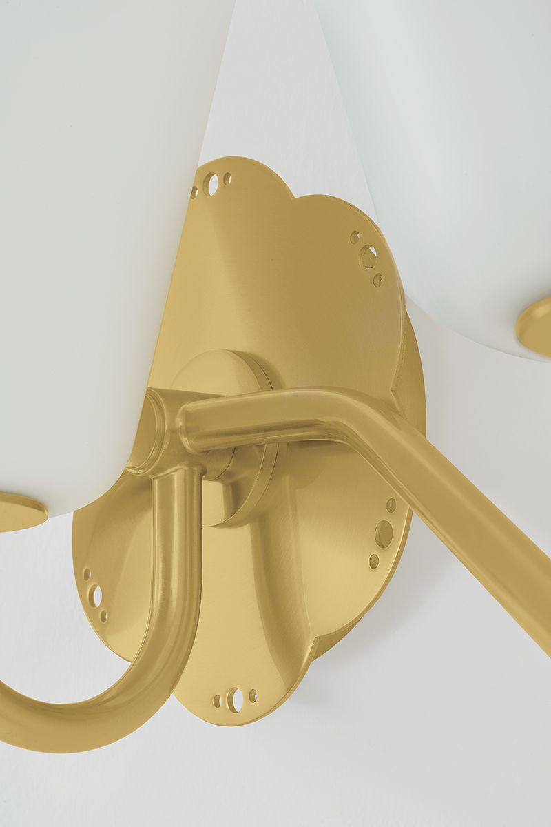 Image 6 Mitzi Leonella Bath and Vanity 24" in Aged Brass more views