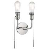 Mitzi Lexi 12 1/4&quot; High Polished Nickel 2-Light Wall Sconce