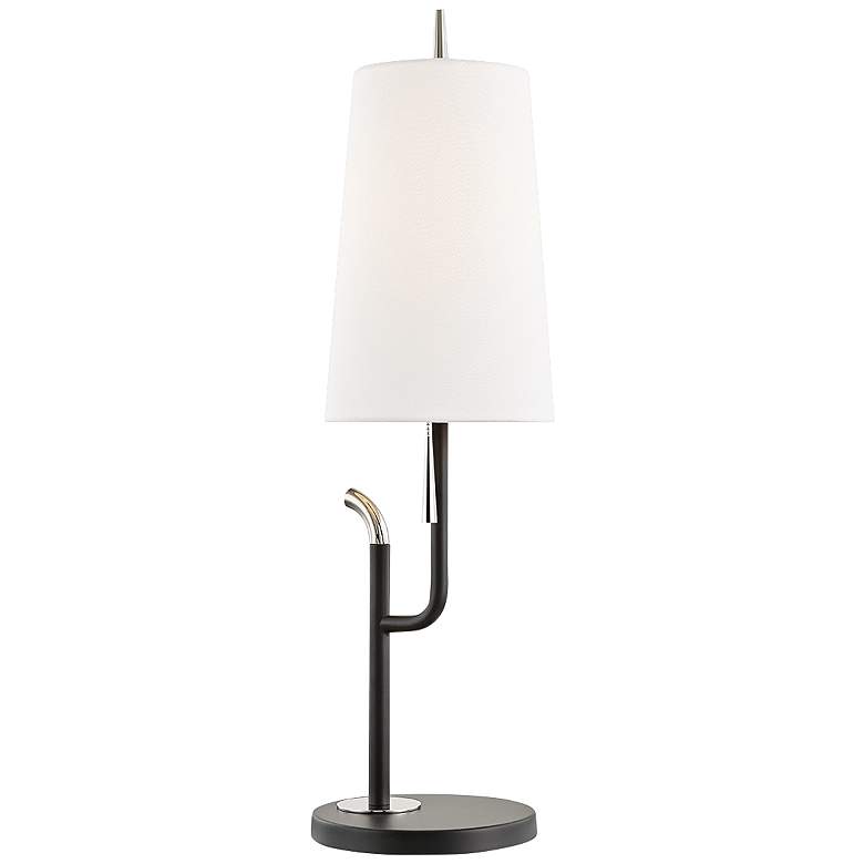 Image 1 Mitzi Lillian Black and Polished Nickel Table Lamp