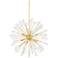 Mitzi Linnea 30" Wide Aged Brass 8-Light Sputnik Chandelier