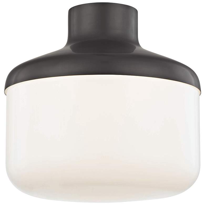 Image 1 Mitzi Livvy 12" Wide Old Bronze Ceiling Light