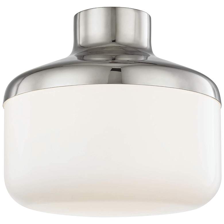 Image 1 Mitzi Livvy 12" Wide Polished Nickel Ceiling Light