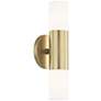Mitzi Lola 13" High Aged Brass 2-Light LED Wall Sconce