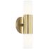 Mitzi Lola 13" High Aged Brass 2-Light LED Wall Sconce