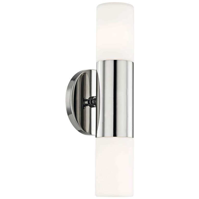 Image 2 Mitzi Lola 13" High Polished Nickel 2-Light Modern LED Wall Sconce