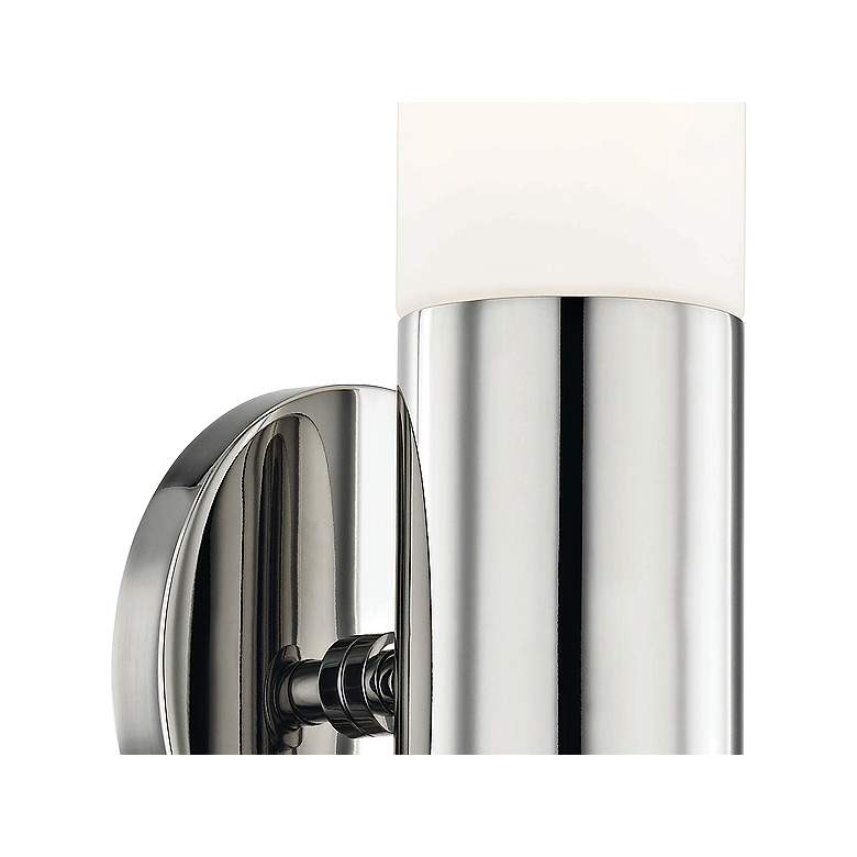 Image 3 Mitzi Lola 13" High Polished Nickel 2-Light Modern LED Wall Sconce more views