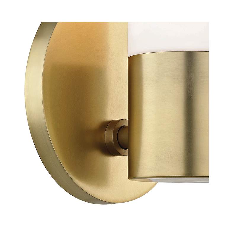 Image 2 Mitzi Lola 6 3/4 inch High Aged Brass LED Wall Sconce more views