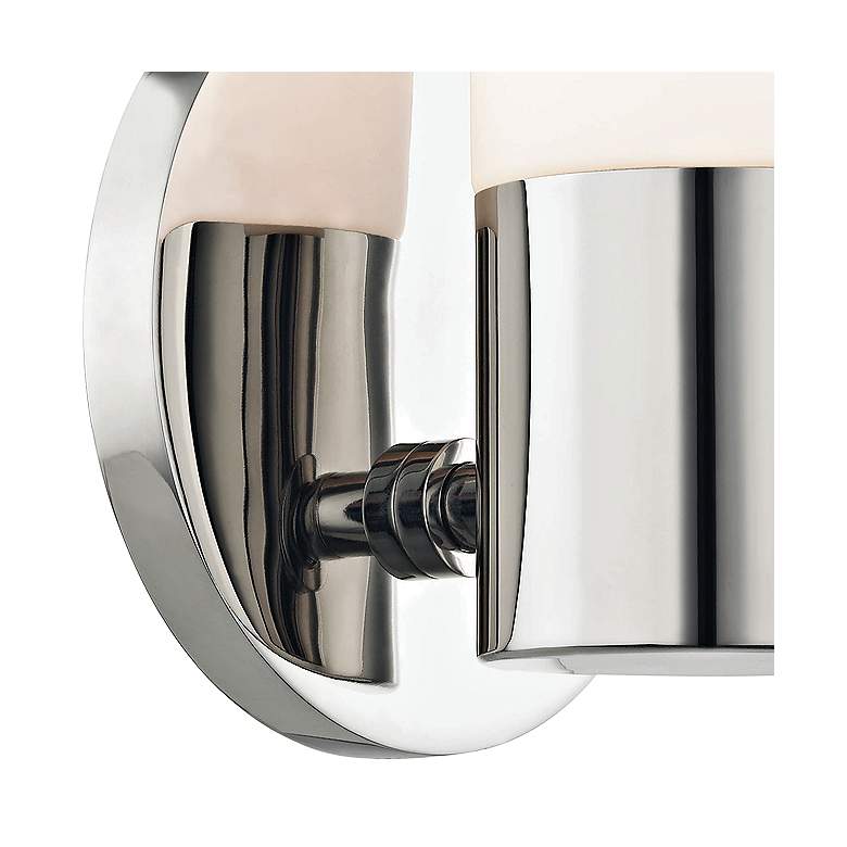 Image 2 Mitzi Lola 6 3/4" High Polished Nickel LED Wall Sconce more views