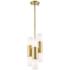 Mitzi Lola 7 1/2" Wide Aged Brass 6-Light LED Mini Pendant