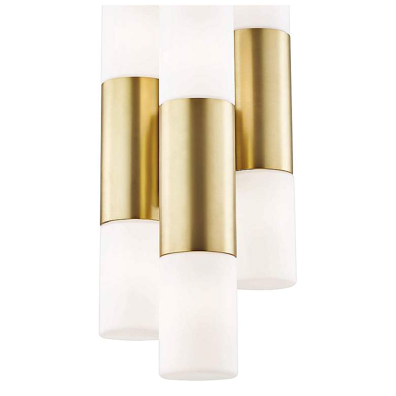 Image 3 Mitzi Lola 7 1/2" Wide Aged Brass 6-Light LED Mini Pendant more views