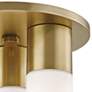 Mitzi Lola 9 1/4" Wide Aged Brass 3-Light LED Ceiling Light