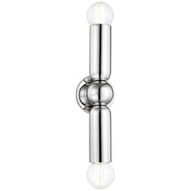 Image1 of Mitzi Lolly 21 1/4"H Polished Nickel 2-Light ADA Wall Sconce