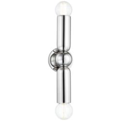 Mitzi Lolly 9.5&quot; Polished Nickel 2 Light Wall Sconce