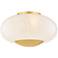 Mitzi Lottie Flush Mount 14" in Aged Brass