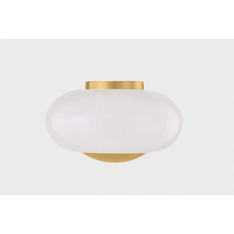 Image 5 Mitzi Lottie Flush Mount 14" in Aged Brass more views