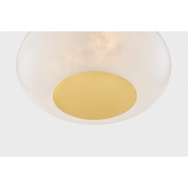 Image 7 Mitzi Lottie Flush Mount 14" in Aged Brass more views