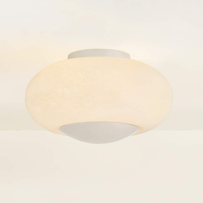 Image 1 Mitzi Lottie Flush Mount 14" in Polished Nickel
