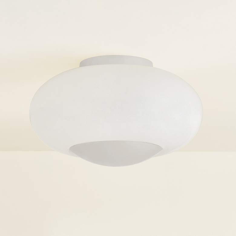 Image 7 Mitzi Lottie Flush Mount 14" in Polished Nickel more views