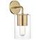 Mitzi Lula 12 1/4" High Aged Brass Wall Sconce