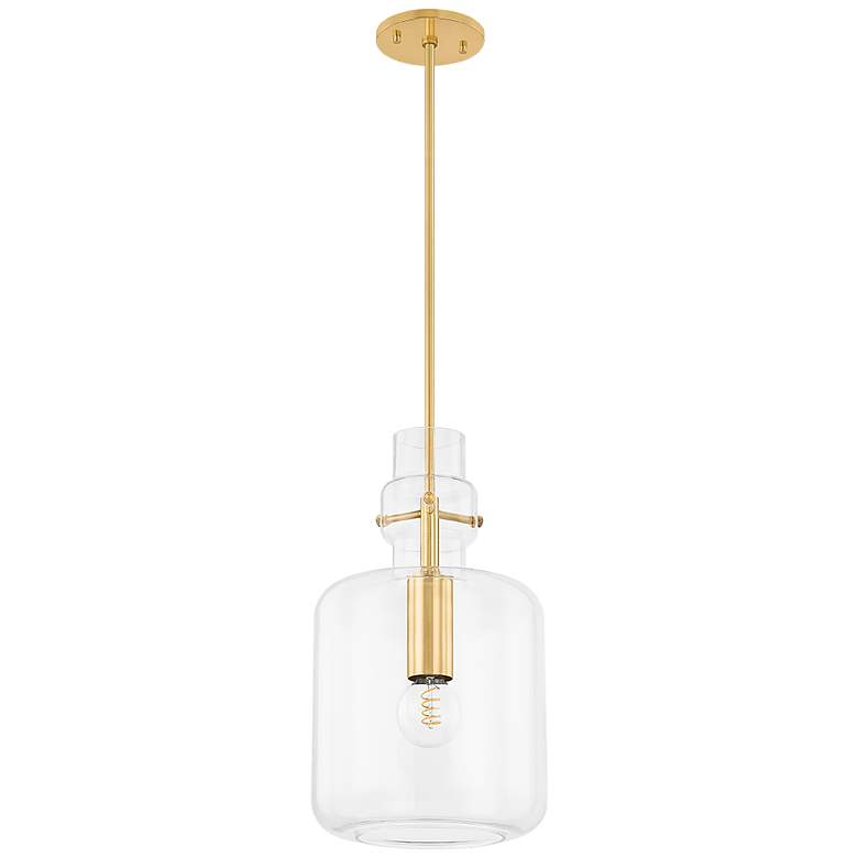 Image 1 Mitzi Lumi 11 In 1 Lt Pendant Aged Brass