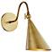 Mitzi Lupe 12" High Aged Brass Wall Sconce