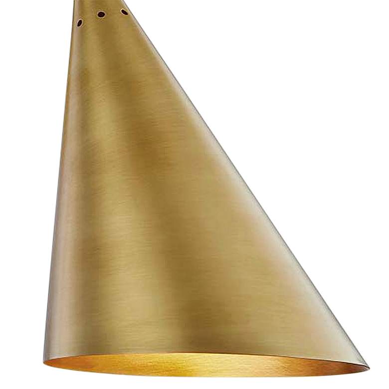 Image 2 Mitzi Lupe 12" High Aged Brass Wall Sconce more views