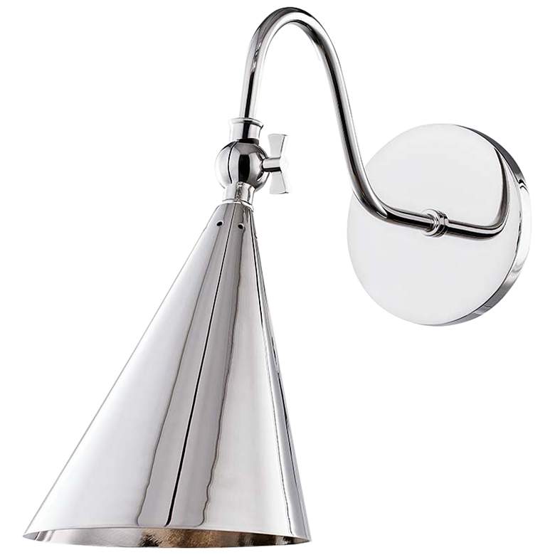 Image 1 Mitzi Lupe 12 inch High Polished Nickel Wall Sconce