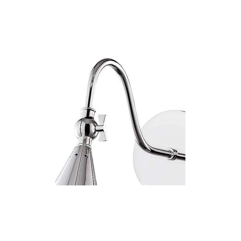 Image 2 Mitzi Lupe 12" High Polished Nickel Wall Sconce more views