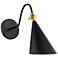 Mitzi Lupe 12" High Soft Black Wall Sconce