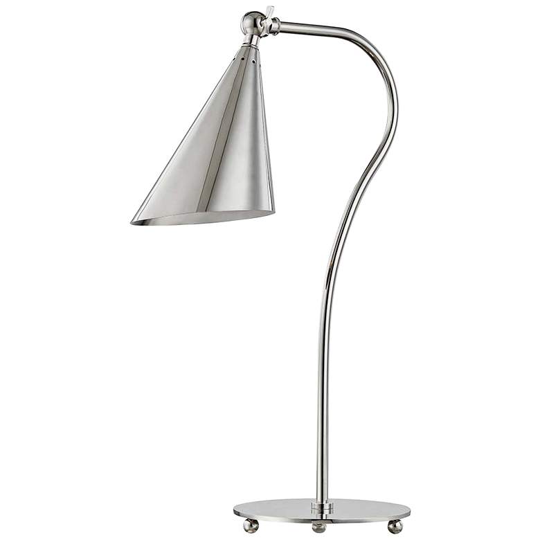 Image 1 Mitzi Lupe Polished Nickel Metal Accent Table Lamp