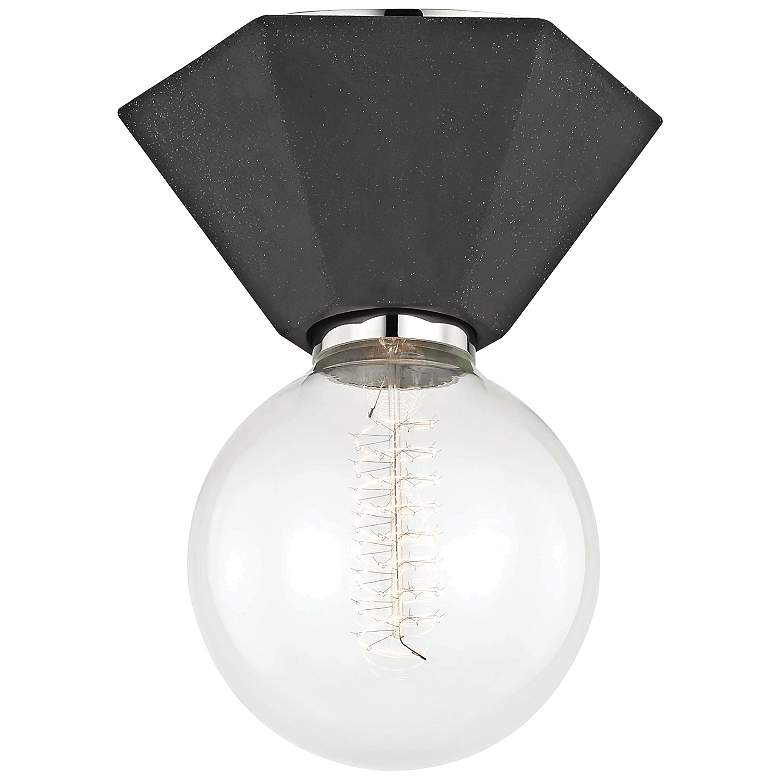 Image 1 Mitzi Lynn 6 3/4" Wide Graphite Ceiling Light