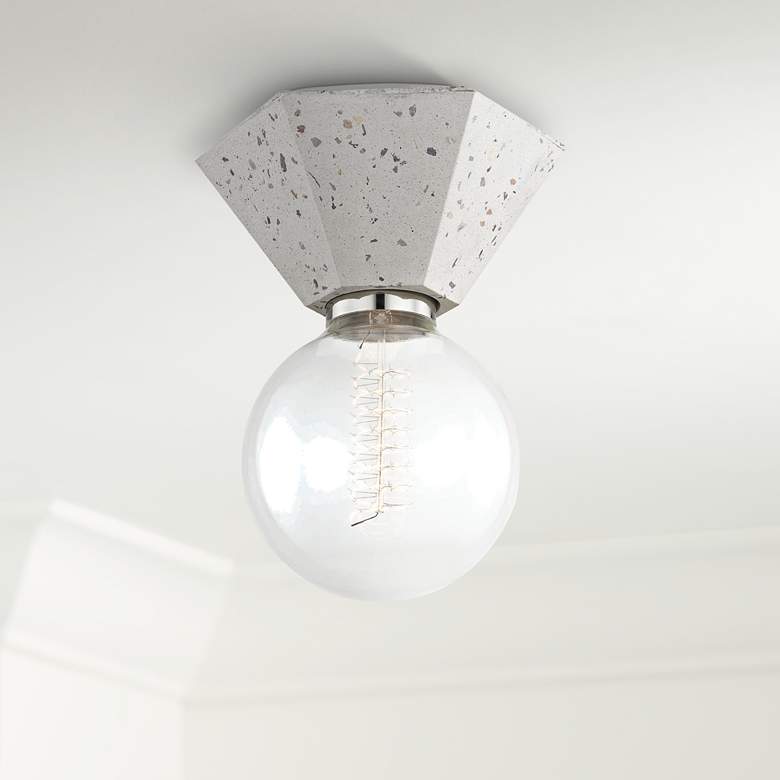 Image 1 Mitzi Lynn 6 3/4 inch Wide Terrazzo Ceiling Light