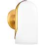 Mitzi Mabel 9 3/4" High Aged Brass Wall Sconce