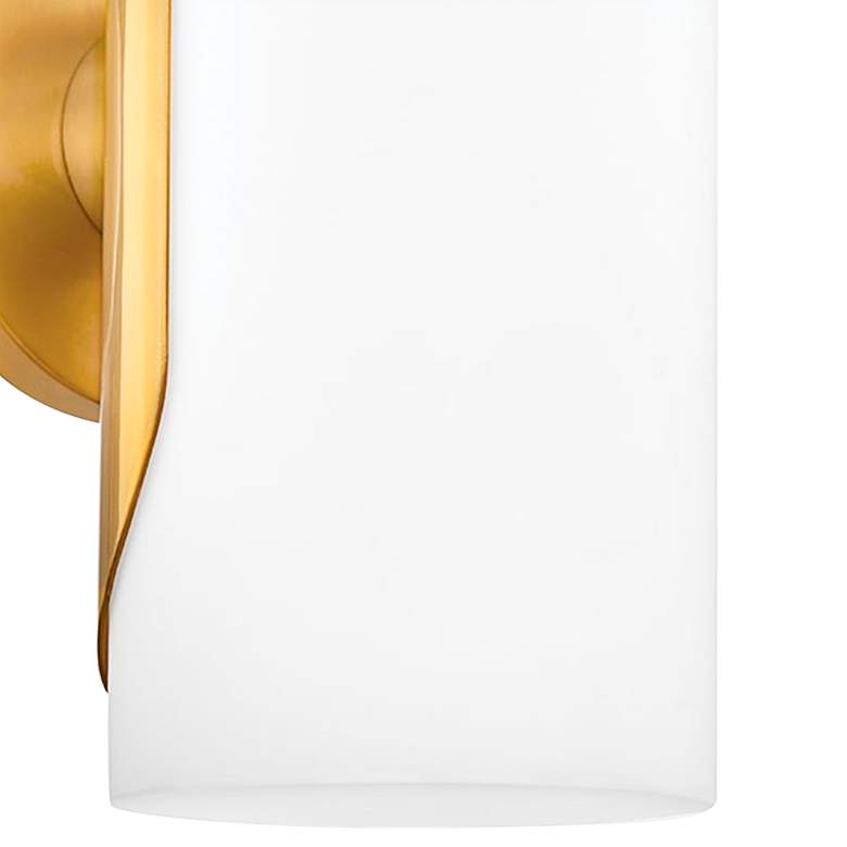 Image 2 Mitzi Mabel 9 3/4" High Aged Brass Wall Sconce more views