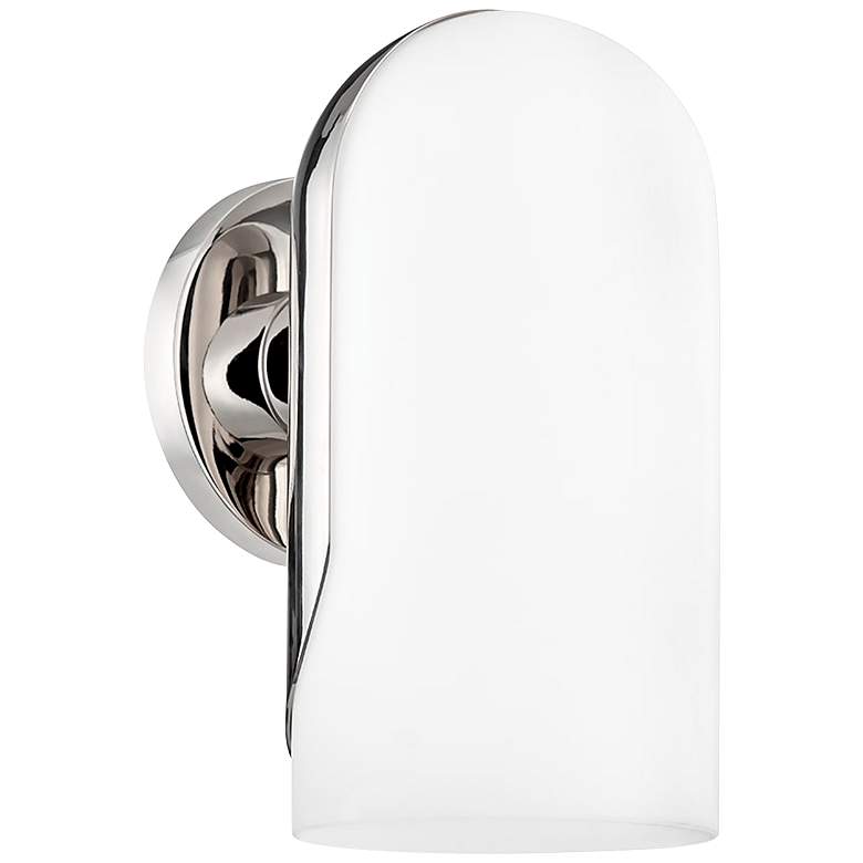Image 1 Mitzi Mabel 9 3/4 inch High Polished Nickel Wall Sconce