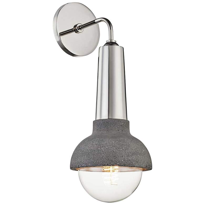 Image 1 Mitzi Macy 17" High Polished Nickel Wall Sconce