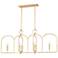 Mitzi Mallory 10" Wide Gold Leaf Linear