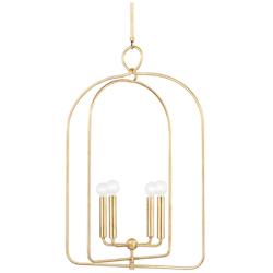 Mitzi Mallory 22 1/2" Wide Gold Leaf 4-Light Pendant