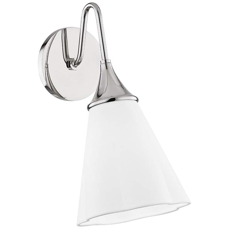 Image 1 Mitzi Mara 13 3/4" High Polished Nickel Wall Sconce