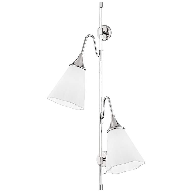 Image 1 Mitzi Mara 33 1/4" High Polished Nickel 2-Light Wall Sconce