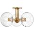 Mitzi Margot 20" Wide 3-Light Aged Brass Ceiling Light