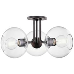 Mitzi Margot 20" Wide 3-Light Old Bronze Ceiling Light