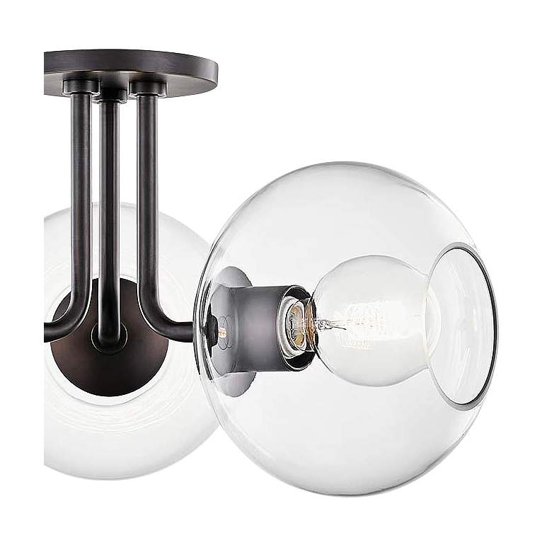 Image 3 Mitzi Margot 20" Wide 3-Light Old Bronze Ceiling Light more views