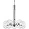 Mitzi Margot 25"W Polished Nickel with Glass 5-Lt Chandelier