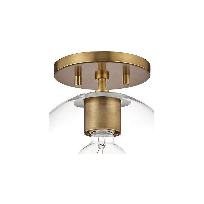 Image 3 Mitzi Margot 8 1/4 inch Wide Aged Brass Ceiling Light more views